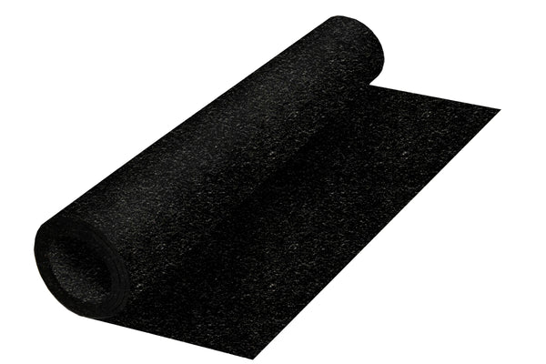 Rubber Flooring Roll Geneva 1/2 Inch Black Per SF